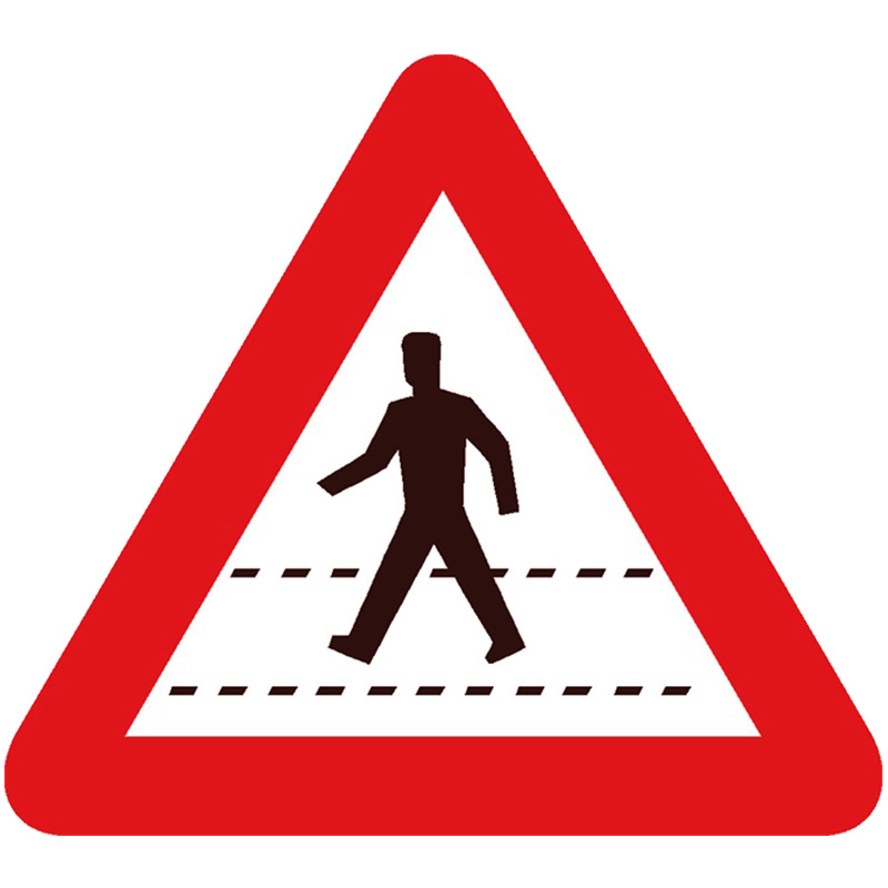 Verkeersbord A21 – oversteekplaats voor voetgangers huren