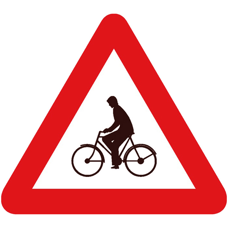 Verkeersbord A25 – oversteekplaats voor fietsers, bromfietsers huren