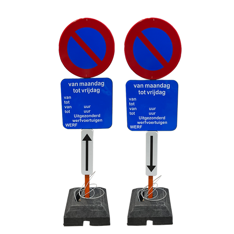 E1 parkeerborden set huren en laten plaatsen in regio Brugge. Tijdelijke wegsignalisatie huren in Brugge