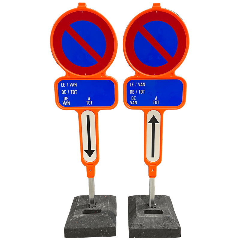 Wegsignalisatie set E1 Parkeerborden huren of kopen met of zonder diefstal bescherming in Gent